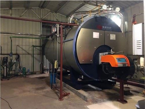Biogasgestookte waterketel